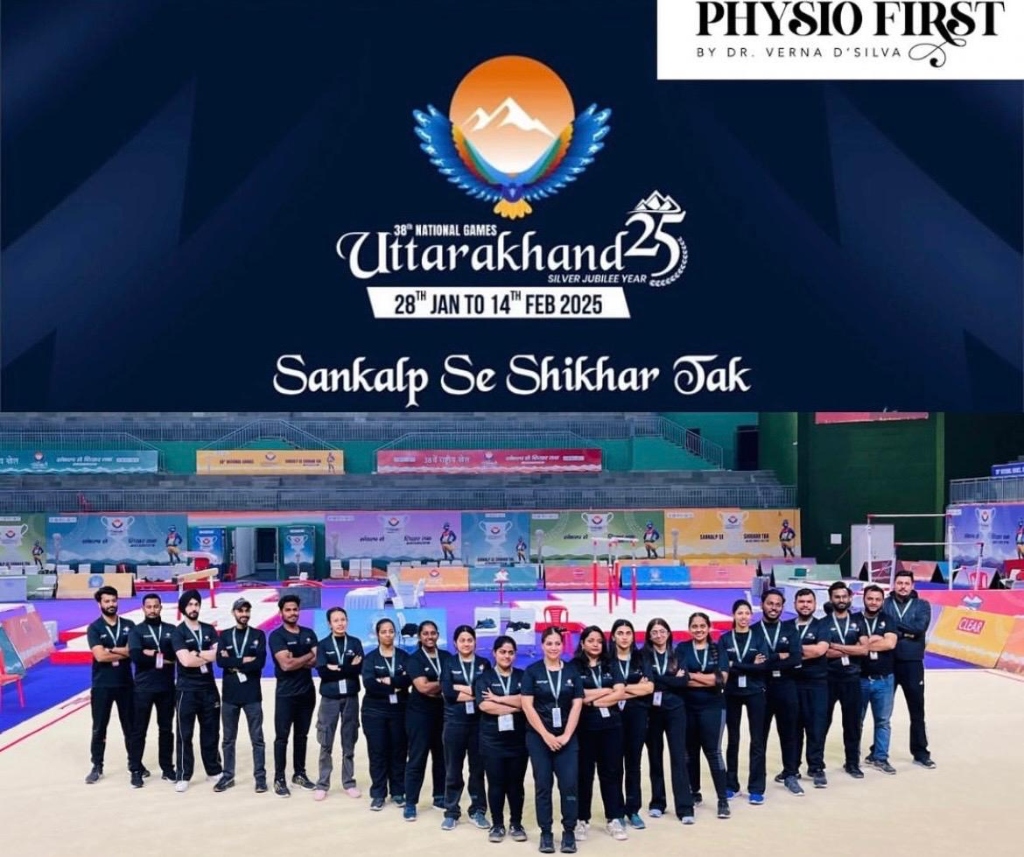 PhysioFirst sports physiotherapy contingent at 38th National Games Uttarakhand 2025 - Sankalp Se Shikhar Tak